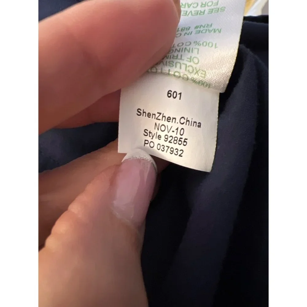 Lilly Pulitzer Metallic Embroidered Adelson Shift Dress 10 - Picture 8 of 8